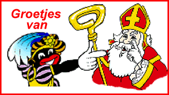 Animatie van Sinterklaas met tekst: Groetjes van Sint en Piet
