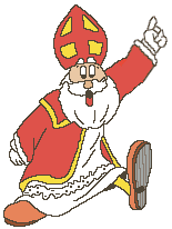 Animatie van Sinterklaas: Sinterklaas doet zijn arm omhoog