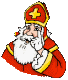 Animatie van Sinterklaas: Sinterklaas houdt zijn vinger omhoog: jij bent stout geweest!