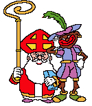 Animatie van Sinterklaas en Zwarte Piet: Sinterklaas en Zwarte Piet